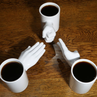 Rock, Paper, Scissors Mug Set of 3