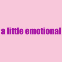 a little emotional - ladies t-shirt