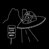 Alien Spaceship 65,000 MPH - funny UFO t-shirt