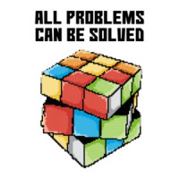 All Problems Can Be Solved Retro Rubiks Cube T-Shirt