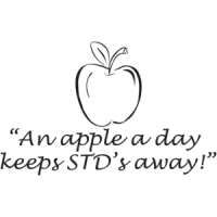 "An Apple A Day Keeps STD's Away!" T-shirt