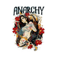 Anarchy Gothic Vintage Graphic T-Shirt