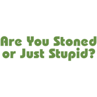 Are You Stoned Or Just Stupid T-shirt
