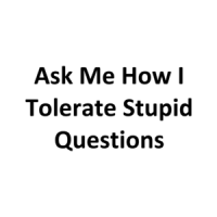 Ask Me How I Tolerate Stupid Questions T-Shirt