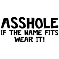 Asshole If The Name Fits Wear It! - Funny Shirt