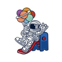 Astronaut Space Slider T-Shirt