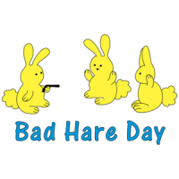 Bad Hare Day Funny Shirt