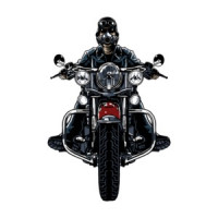 Badass Biker Retro T-Shirt