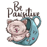 Be Pawsitive Cute Cats T-Shirt