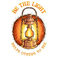 Be The Light Helps Others To See Retro Motivational T-Shirt