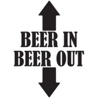 Beer in - Beer out - funny beer drinking t-shirt