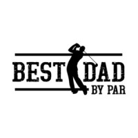 Best Dad By Par - Father's Day Pun Dad Golf T-Shirt