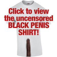 Black Penis Shirt T-shirt