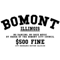 Bomont Illinois - No Dancing, No Rock Mysic By order of Bomont City Council $500 fine - Footloose 80's T-Shirt