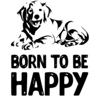 Born to be happy - Golden Retriever T-Shirt