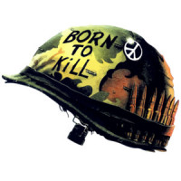 Born to kill helmet - Full Metal Jacket - 80's t-shirt
