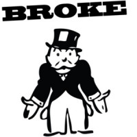 Broke! monopoly man T-Shirt