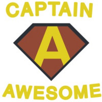 Captain Awesome. Funny T-Shirt