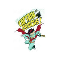 Captain Obvious Retro Comic Book Superhero T-Shirt