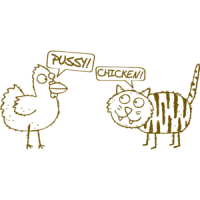 Chicken...pussy Funny T-shirt 