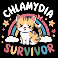 Chlamydia Survivor T-Shirt - Funny Cat Meme - Inappropriate T-Shirt, Adult Humor. Raunchy Gag Gift, Embarrassing T-Shirt, Funny Wife Gift, Dirty T-Shirt Exchange
