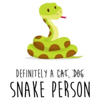 Definitely a snake person - funny snake t-shirt