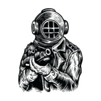 Diver Soldier Steampunk T-Shirt