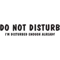 Do Not Disturb I'm Disturbed Enough Already T-shirt