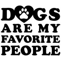 Dogs are my favorite people - funny dog lover t-shirt