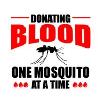 Donating blood - one mosquito at a time - camping t-shirt