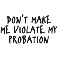 Don't Make Me Violate My Probation Funny T-shirt  