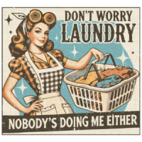 Don't Worry Laundry - Nobody's Doing Me Either - Funny Sarcastic T-Shirt