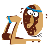 Donut On Treadmill Funny Shirt