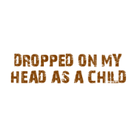 DROPPED ON MY HEAD AS A CHILD Shirt