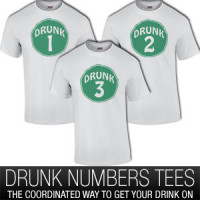 Drunk Group Shirts With Numbers T-Shirt
