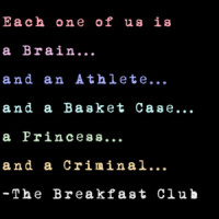 Each one of us stereotype The Breakfast Club T-Shirt