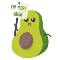 Eat more salsa - avocado t-shirt