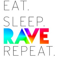 Eat. Sleep. Rave. Repeat. Funny T-Shirt