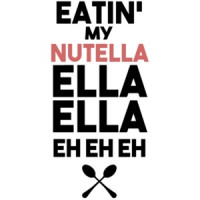 Eatin' my nutella ella ella eh eh eh - Rihanna Umbrella Parody T-Shirt 