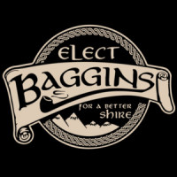 Elect Baggins for a better shire - Lord Of The Rings T-Shirt