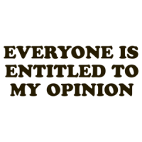 Everyone Is Entitled To My Opinion T-shirt