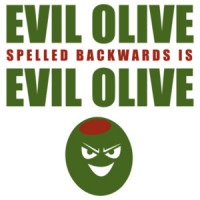 Evil Olive Spelled Backwards is Evil Olive - Funny T-Shirt