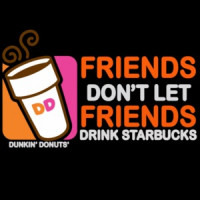 Friends don't let friends drink starbucks coffee t-shirt