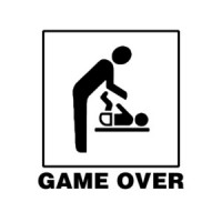 Game Over Newborn Tee