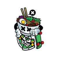 Gangsta Retro Skating Noodles T-Shirt