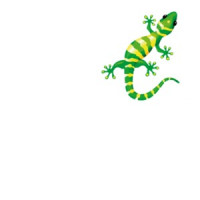 Gecko crawling on shirt - gecko t-shirt