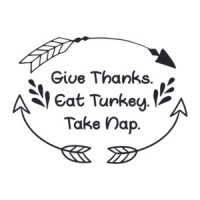 Give Thanks Eat Turkey Take Nap - Thanksgiving Tee