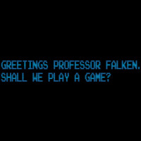 Greetings Professor Falken. Shall we play a game? War Games - 80's T-Shirt