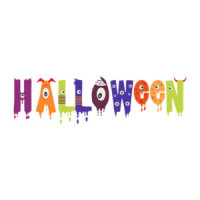 Halloween Cute Text Monster Tee