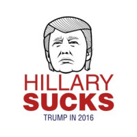 Hillary Sucks, Trump in 2016 - Anti Hillary T-Shirt